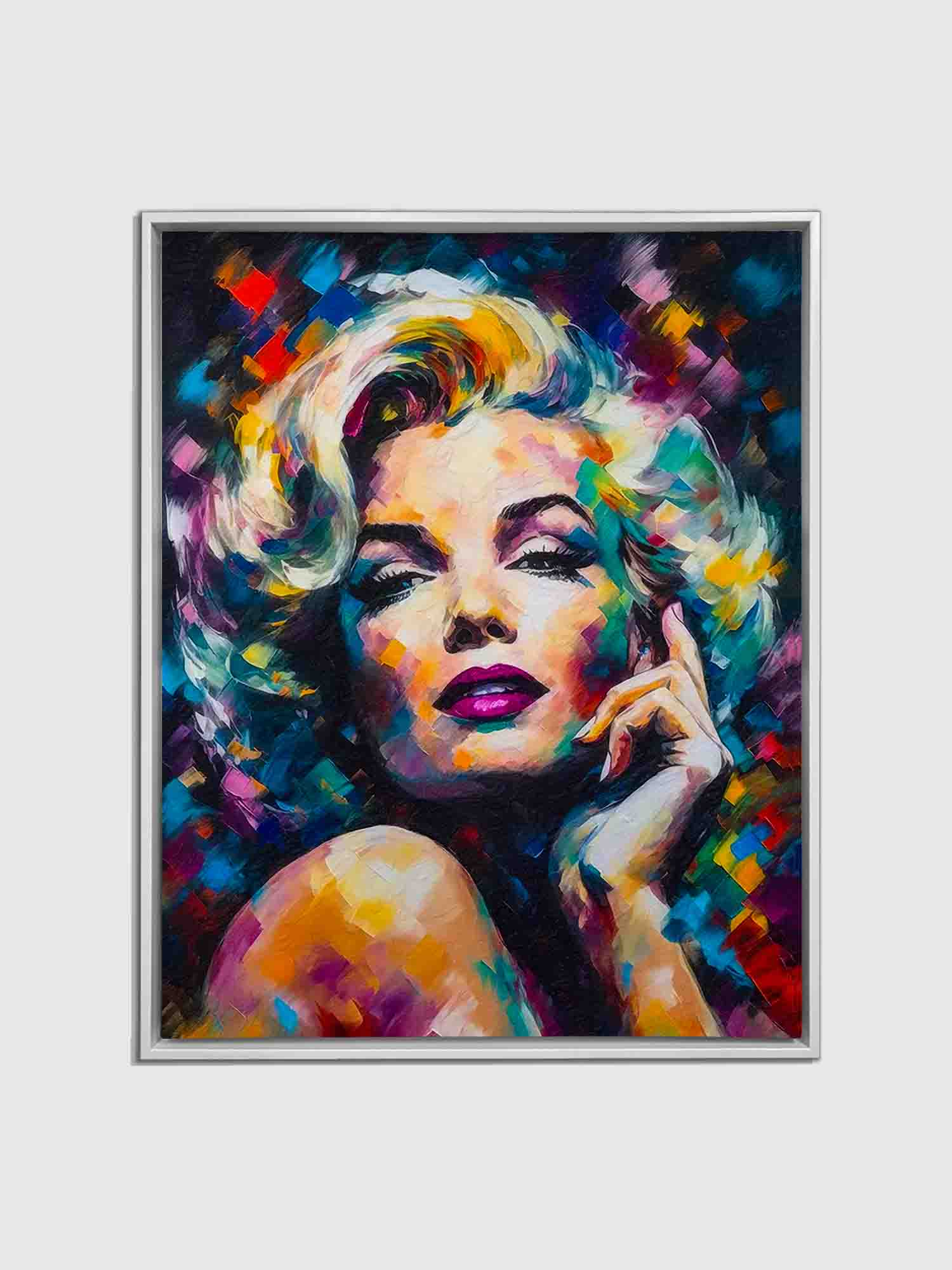 Marilyn Canvas Wall Art - 36x48 Gold Varnish-Wall Art-DECOROLALA