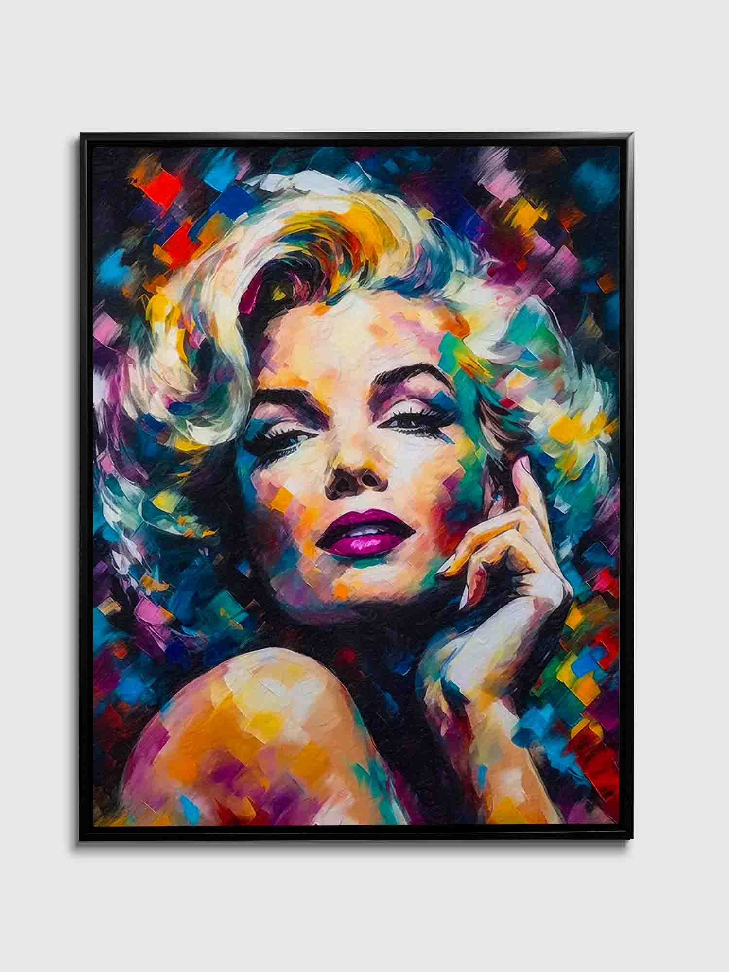 Marilyn Canvas-Wall decor -Fine Art-Gold varnish-Wall Art-DECOROLALA