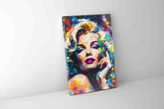 Marilyn Canvas-Wall decor -Fine Art-Gold varnish-Wall Art-DECOROLALA