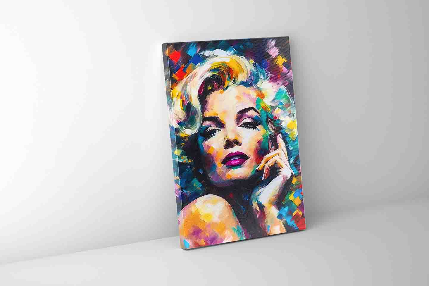 Marilyn Canvas-Wall decor -Fine Art-Gold varnish-Wall Art-DECOROLALA