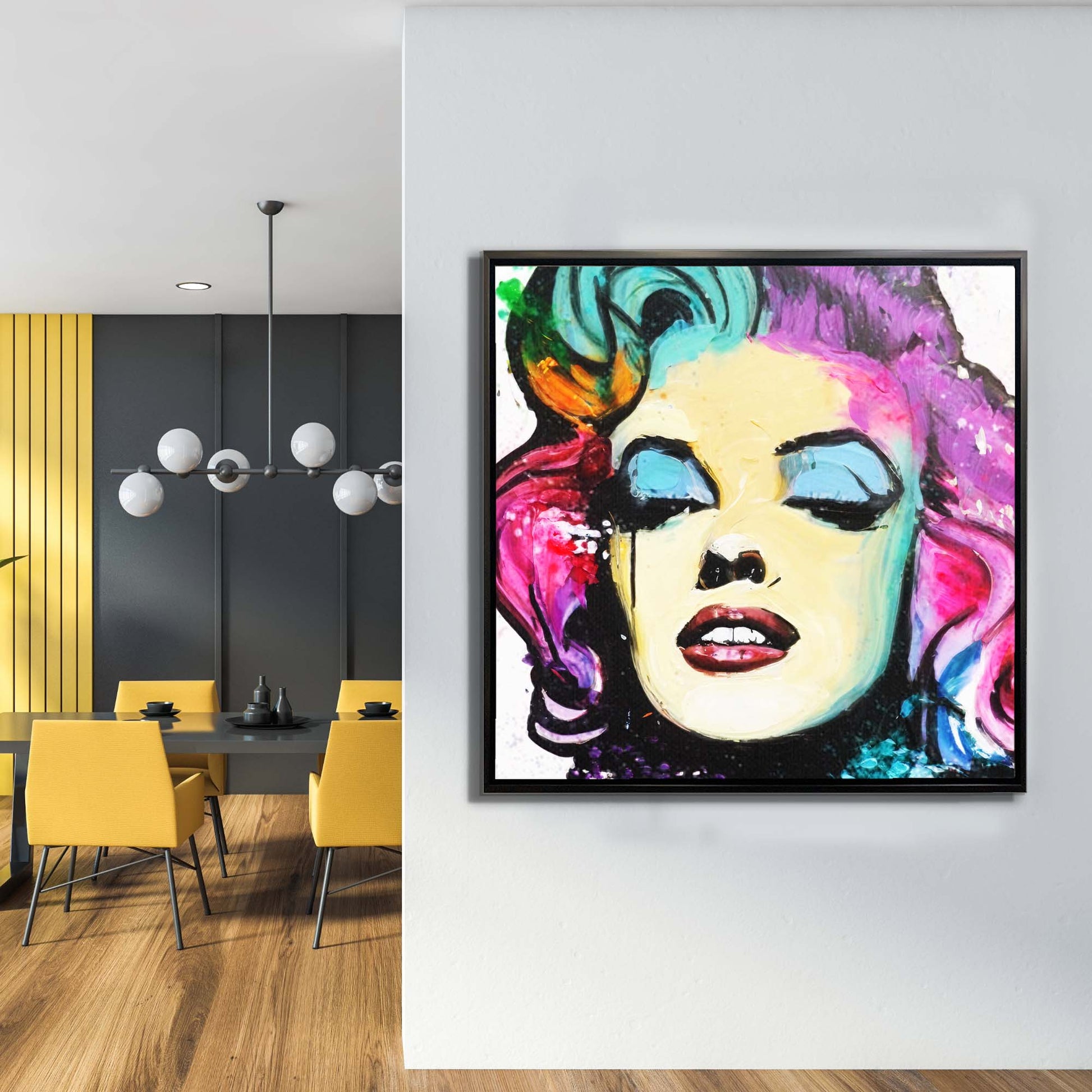 Marilyn Urban Art Canvas 36x36 inches-Wall Art-DECOROLALA