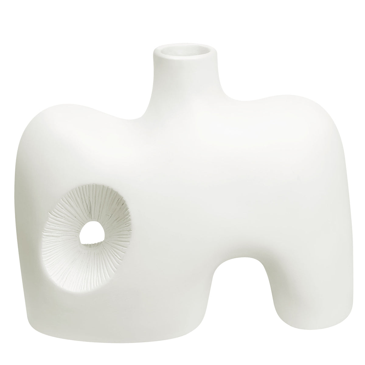 Mariner Indoor Ceramic Vase , Off-White-Vases-DECOROLALA
