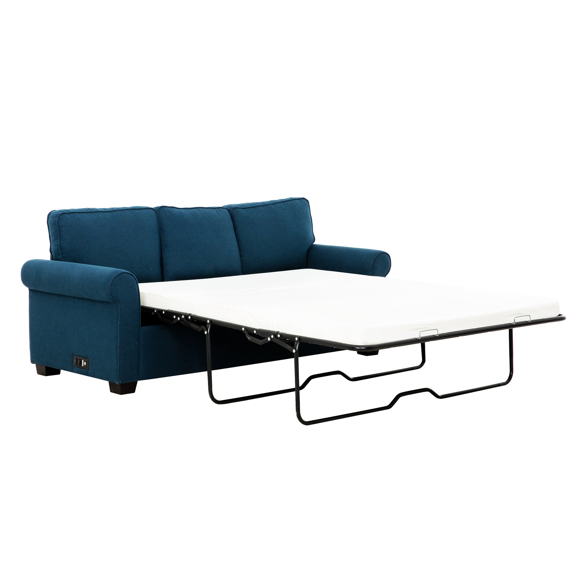 Marisol 80 in. Queen Sleeper Sofa with USBs/Outlets-Sofa-DECOROLALA