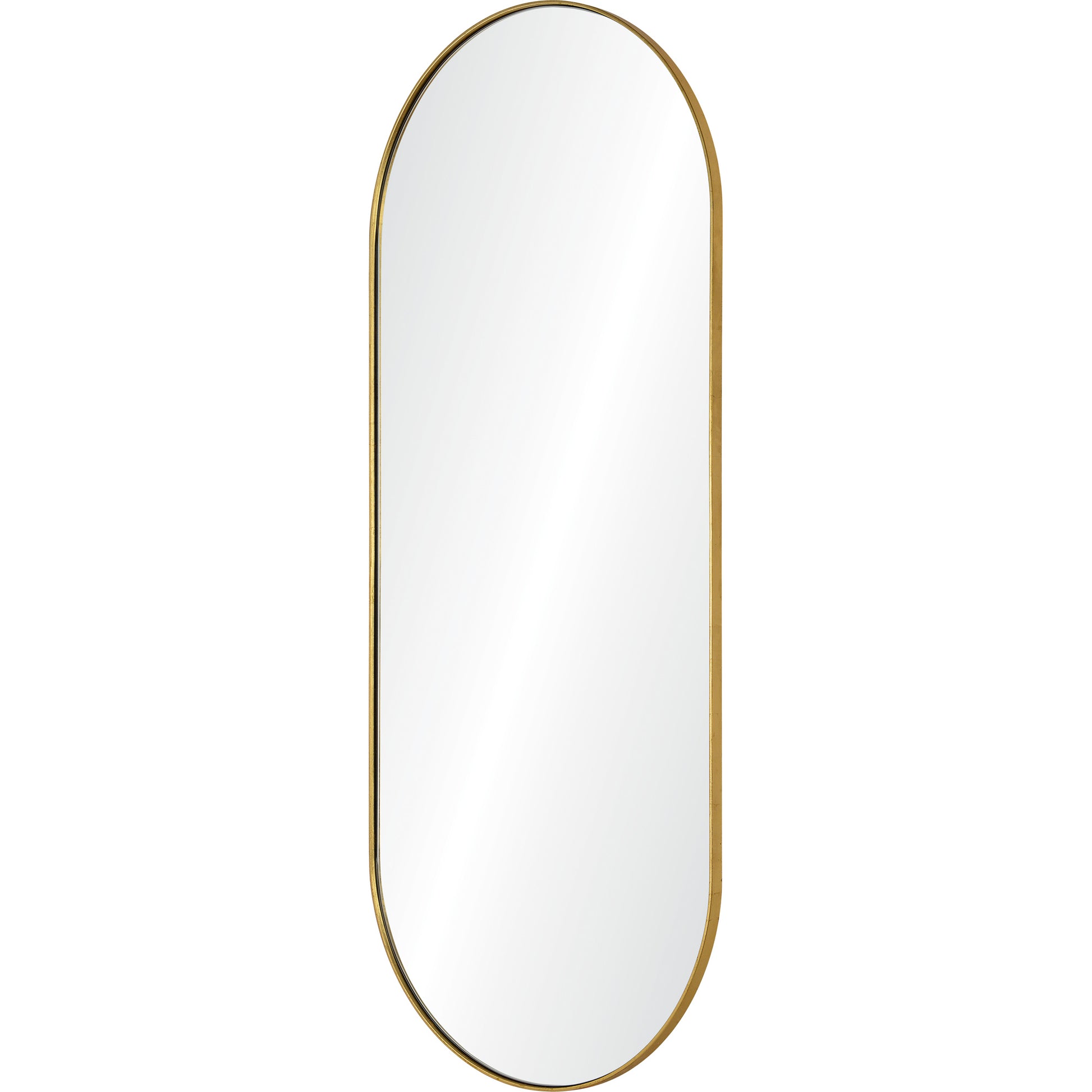 Marius 60" Tall Oval Full Length Mirror, Yellow-Full Length Mirror-DECOROLALA