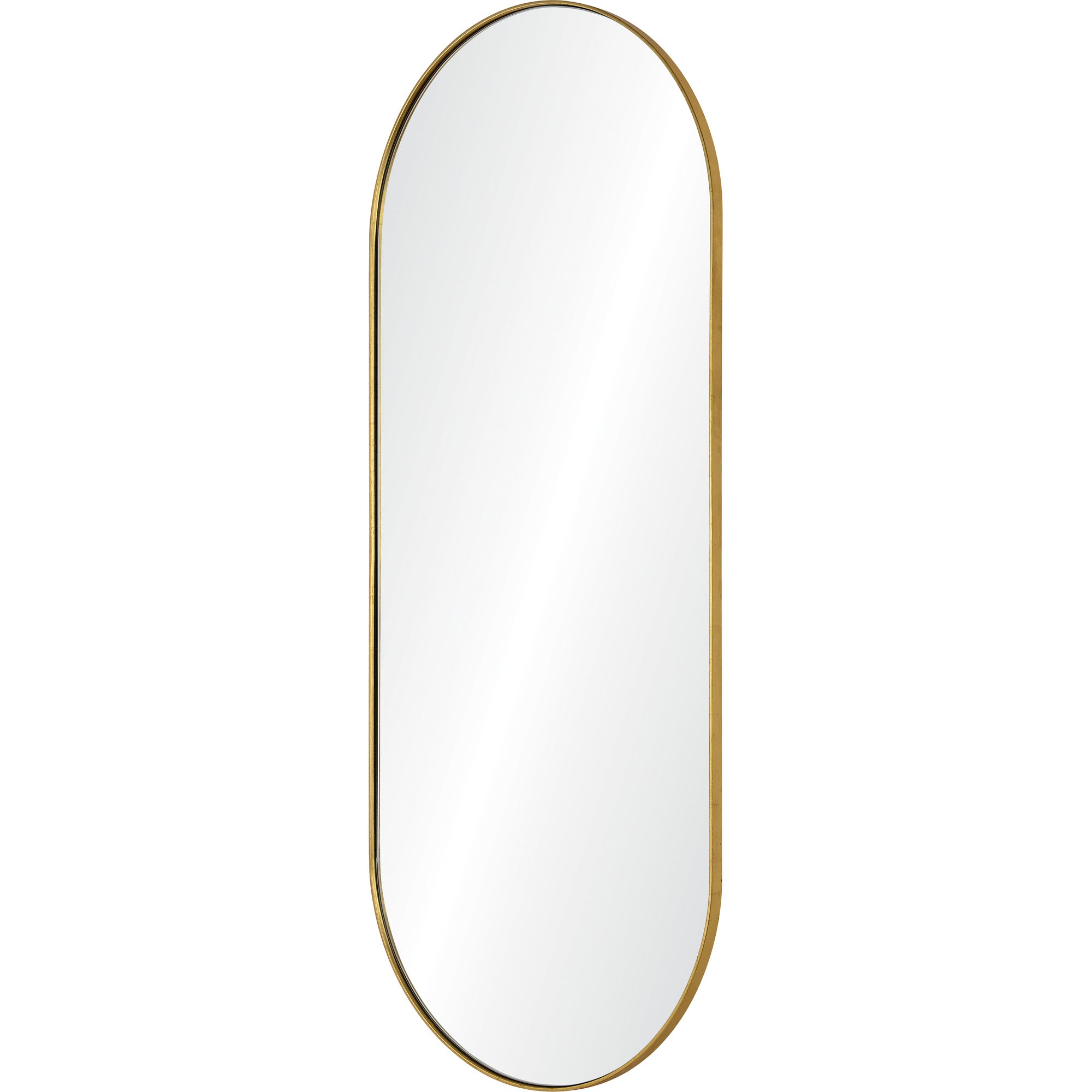 Marius 60" Tall Oval Full Length Mirror, Yellow-Full Length Mirror-DECOROLALA