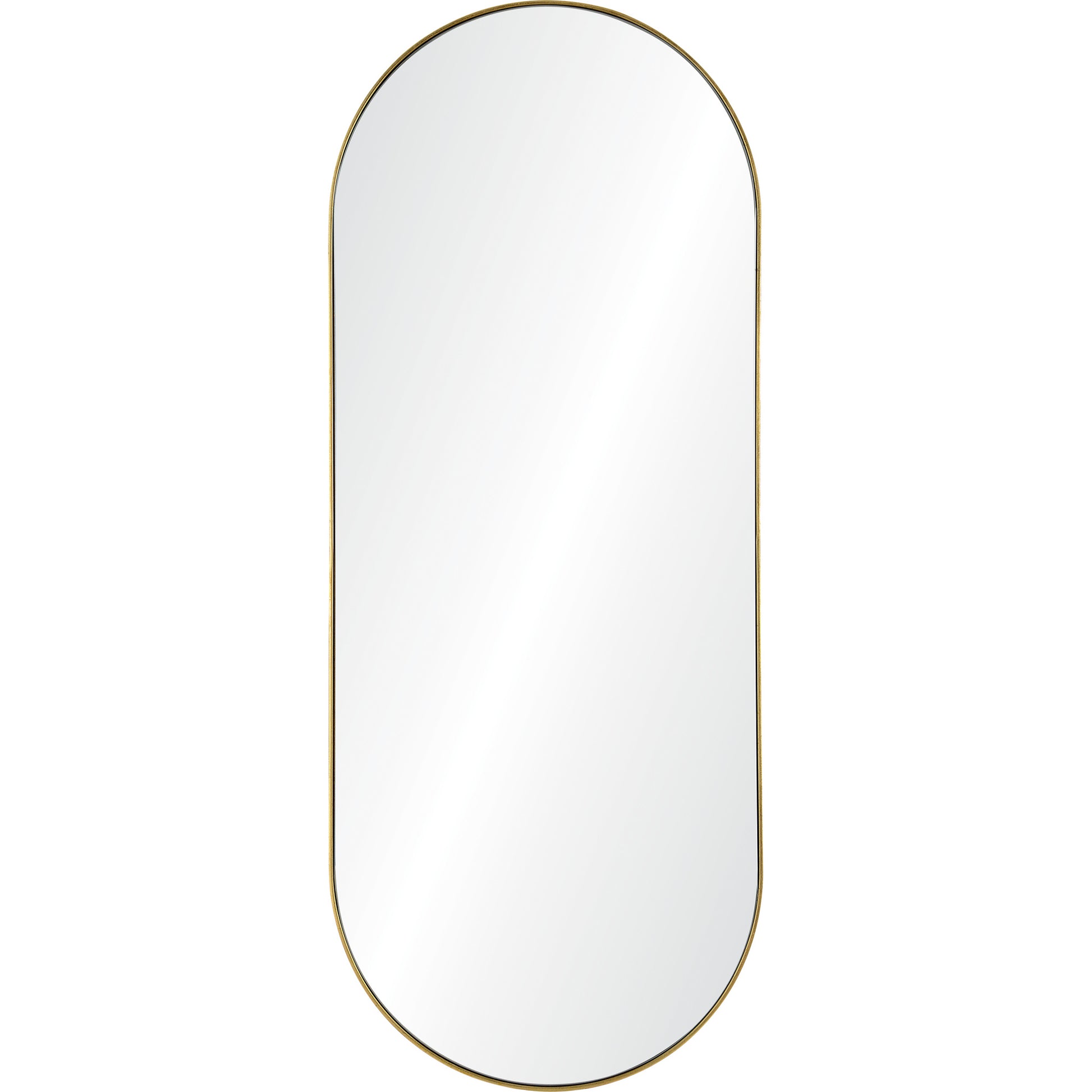 Marius 60" Tall Oval Full Length Mirror, Yellow-Full Length Mirror-DECOROLALA