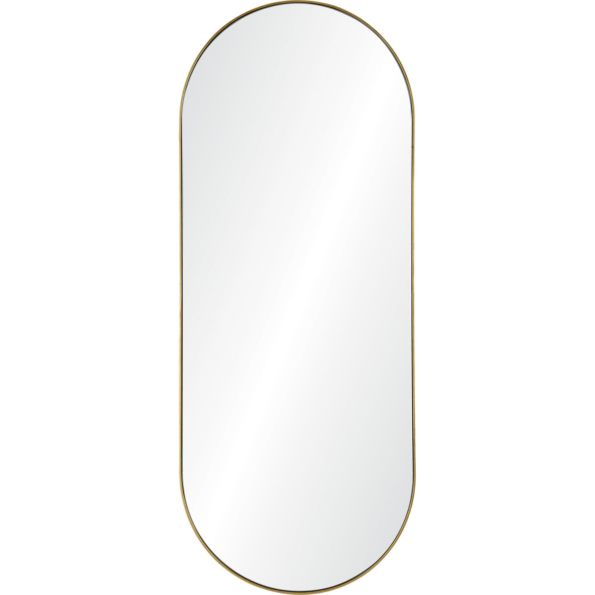 Marius 60" Tall Oval Full Length Mirror, Yellow-Full Length Mirror-DECOROLALA