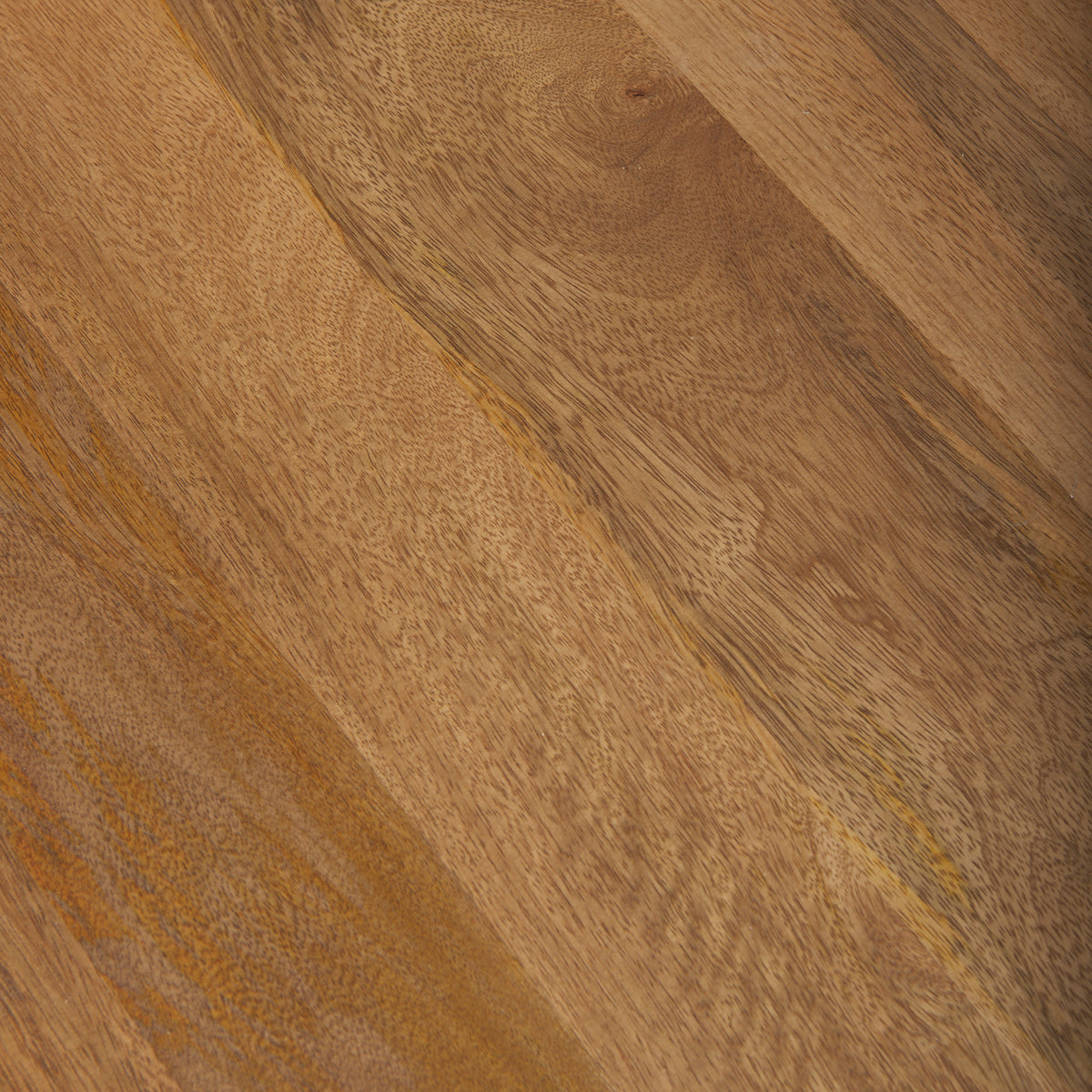 Marquisa 34.25" Round Small Brown Wood w/ Black Metal Coffee Table-Coffee Tables-DECOROLALA