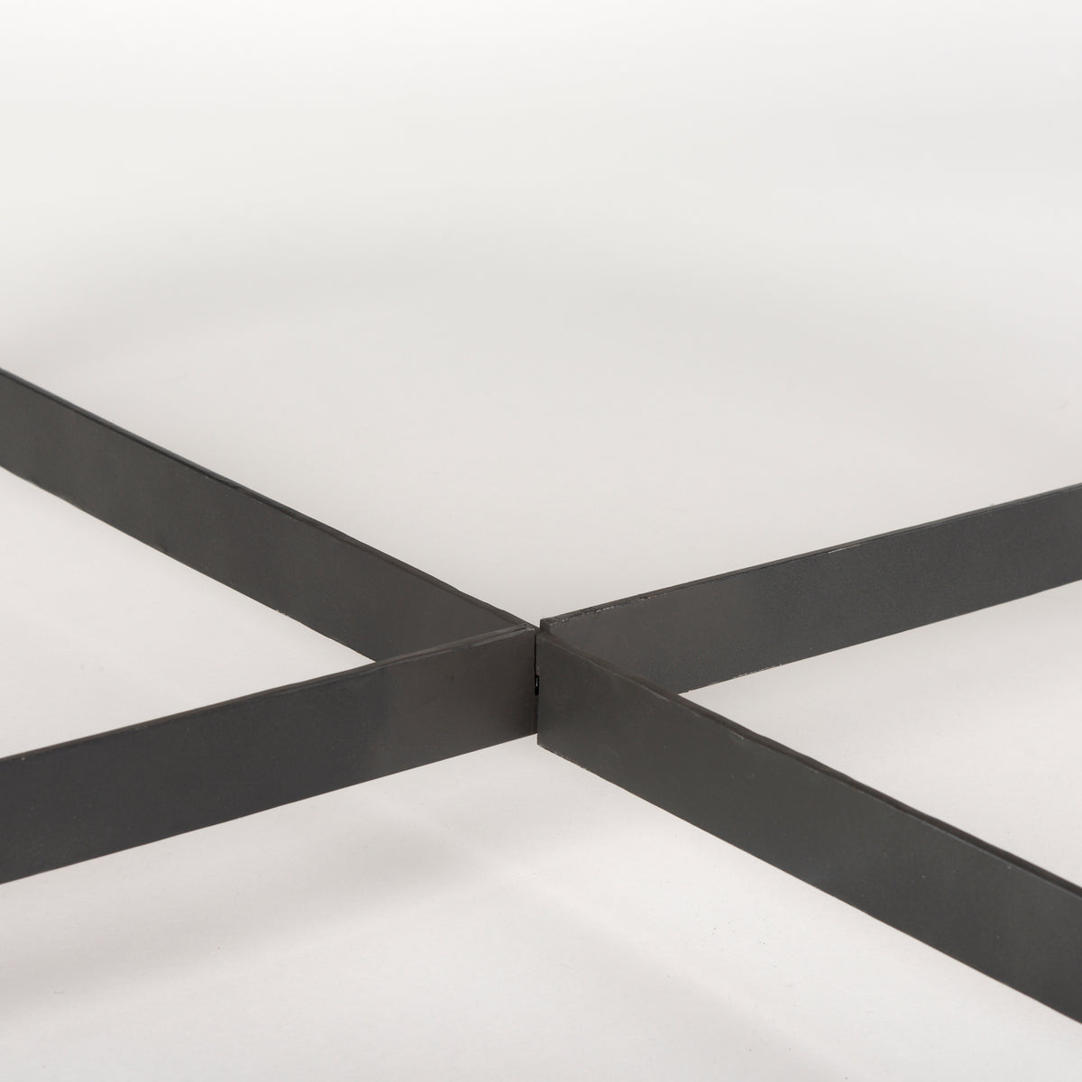 Marquisa 42" Round Medium Brown Wood W/Black Metal Large Coffee Table-Coffee Tables-DECOROLALA