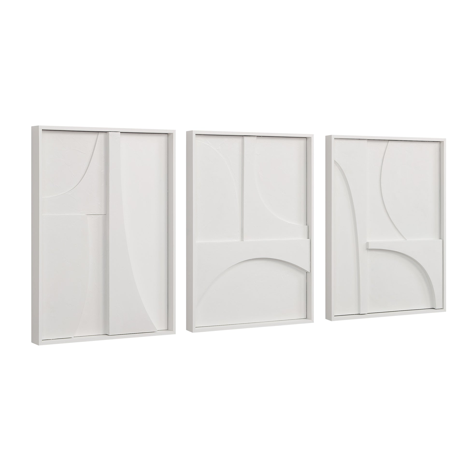 Marsh 18" Wide Wall Decor, Matte White-Wall Art-DECOROLALA