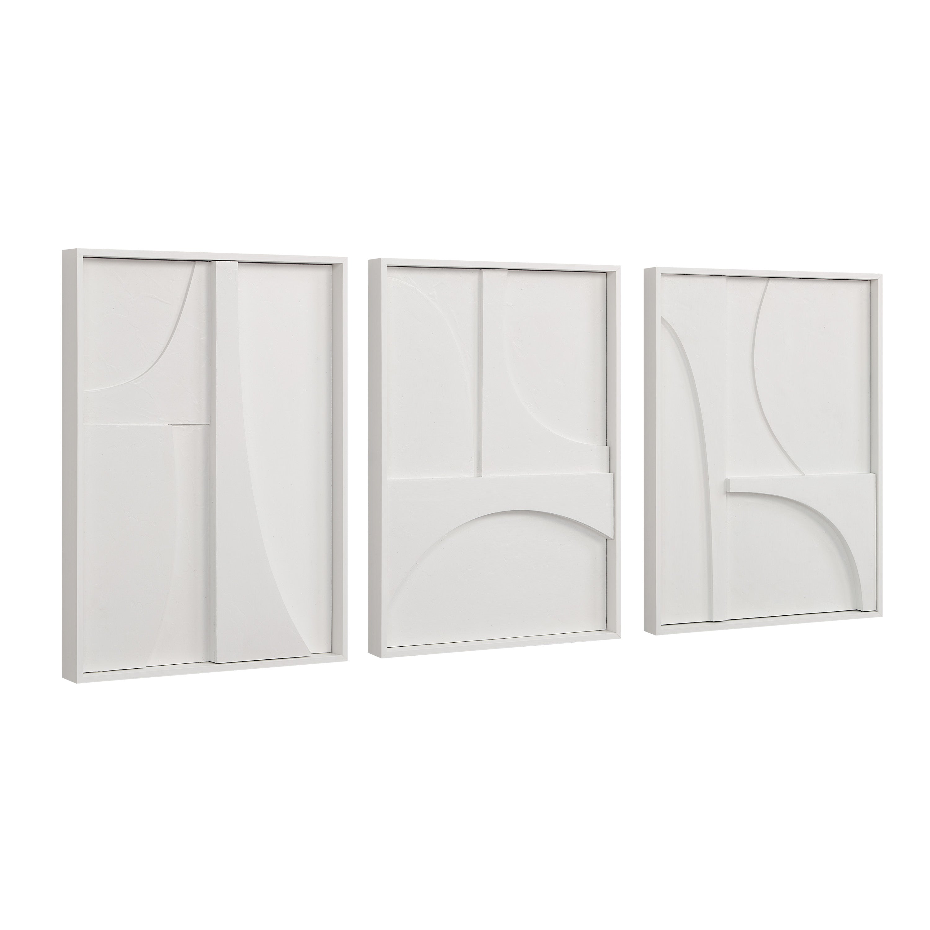 Marsh 18" Wide Wall Decor, Matte White-Wall Art-DECOROLALA
