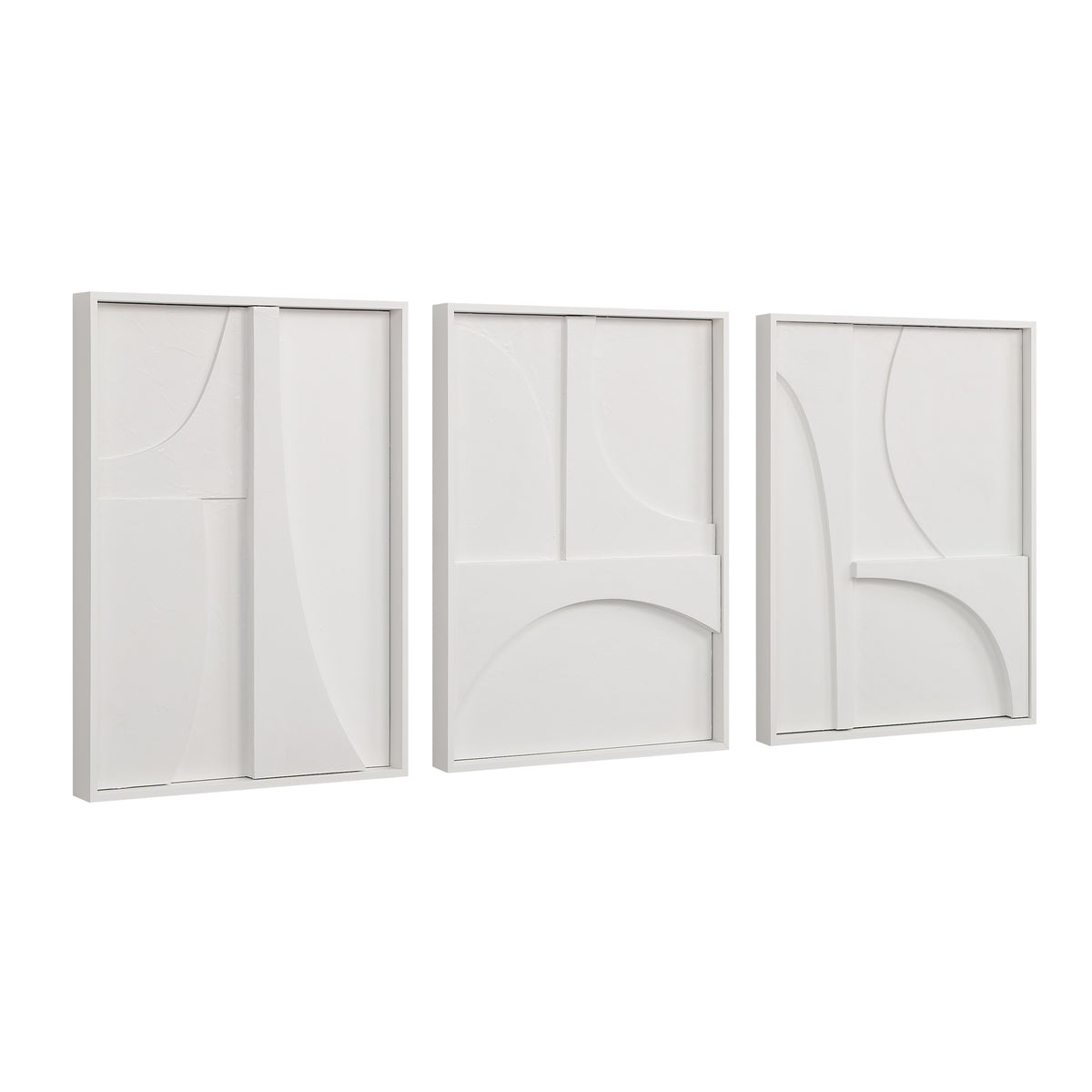 Marsh 18" Wide Wall Decor, Matte White-Wall Art Prints-DECOROLALA