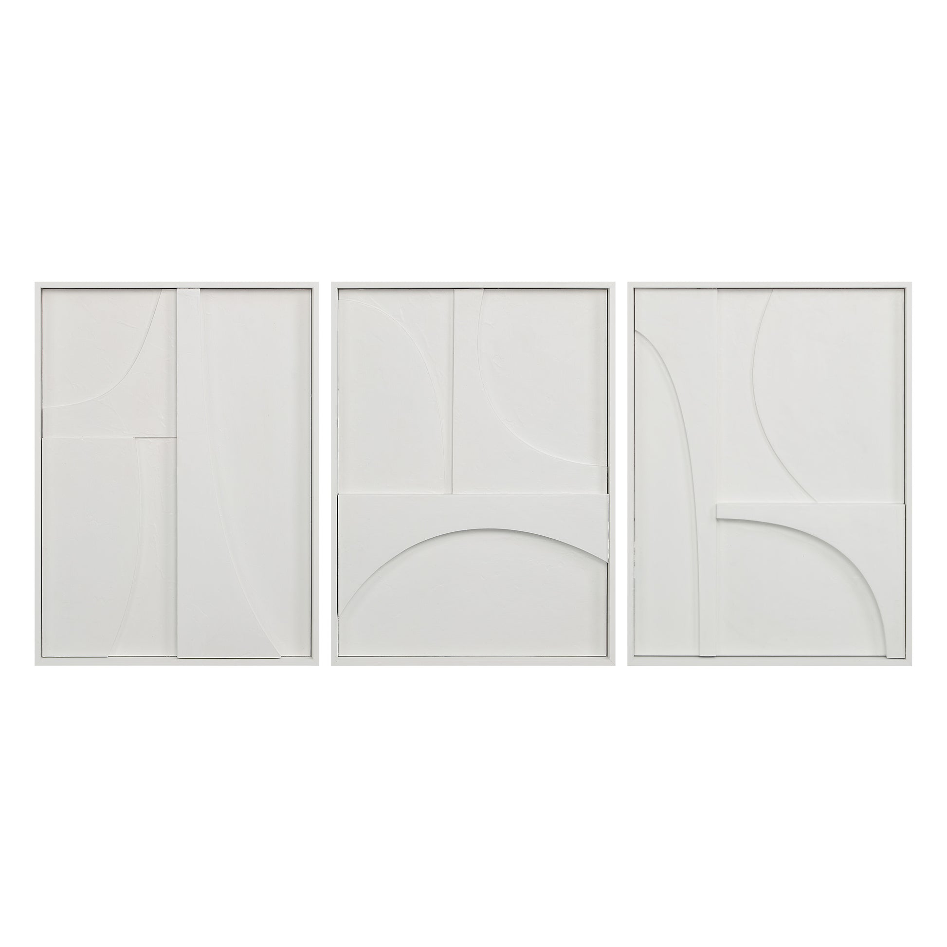 Marsh 18" Wide Wall Decor, Matte White-Wall Art-DECOROLALA