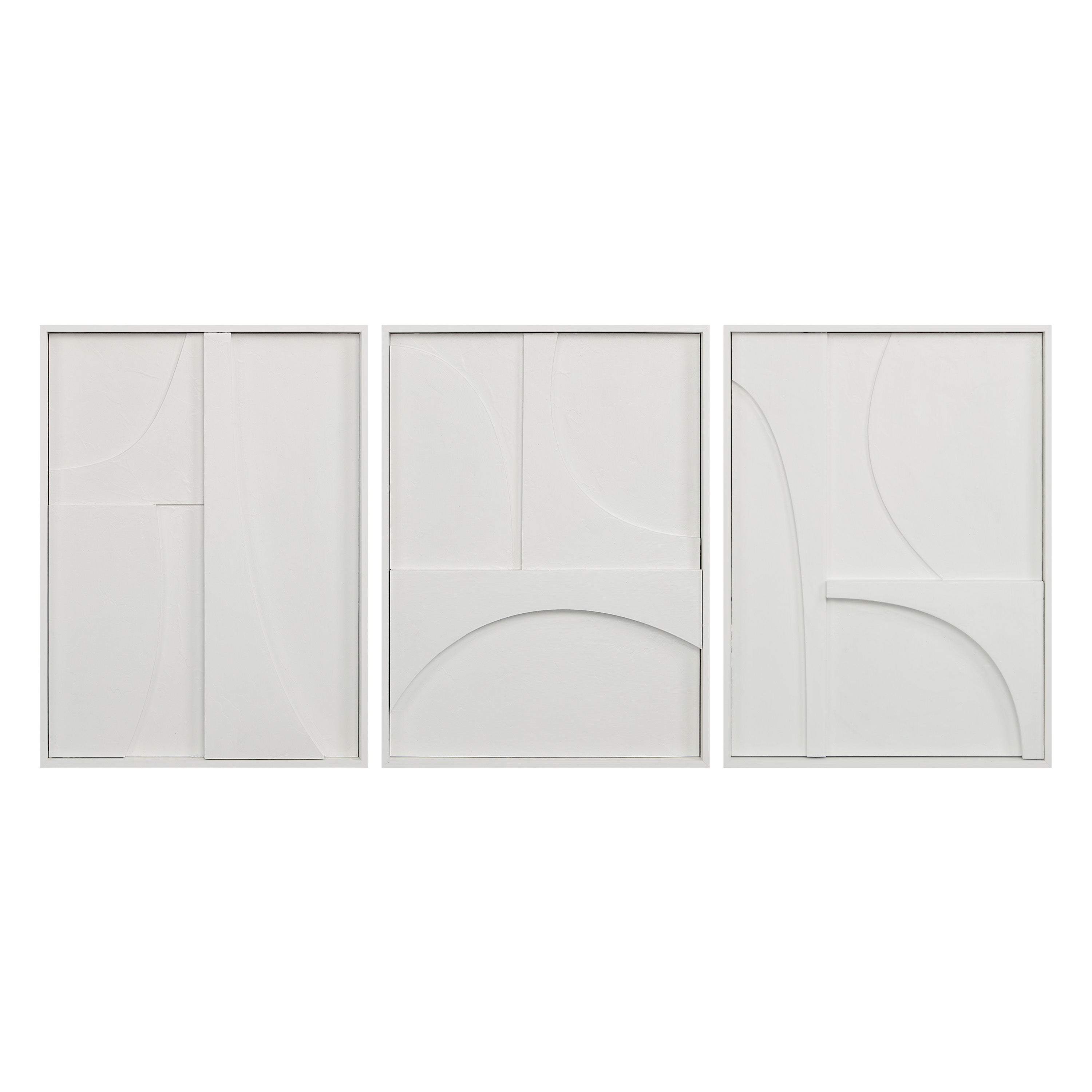 Marsh 18" Wide Wall Decor, Matte White-Wall Art-DECOROLALA