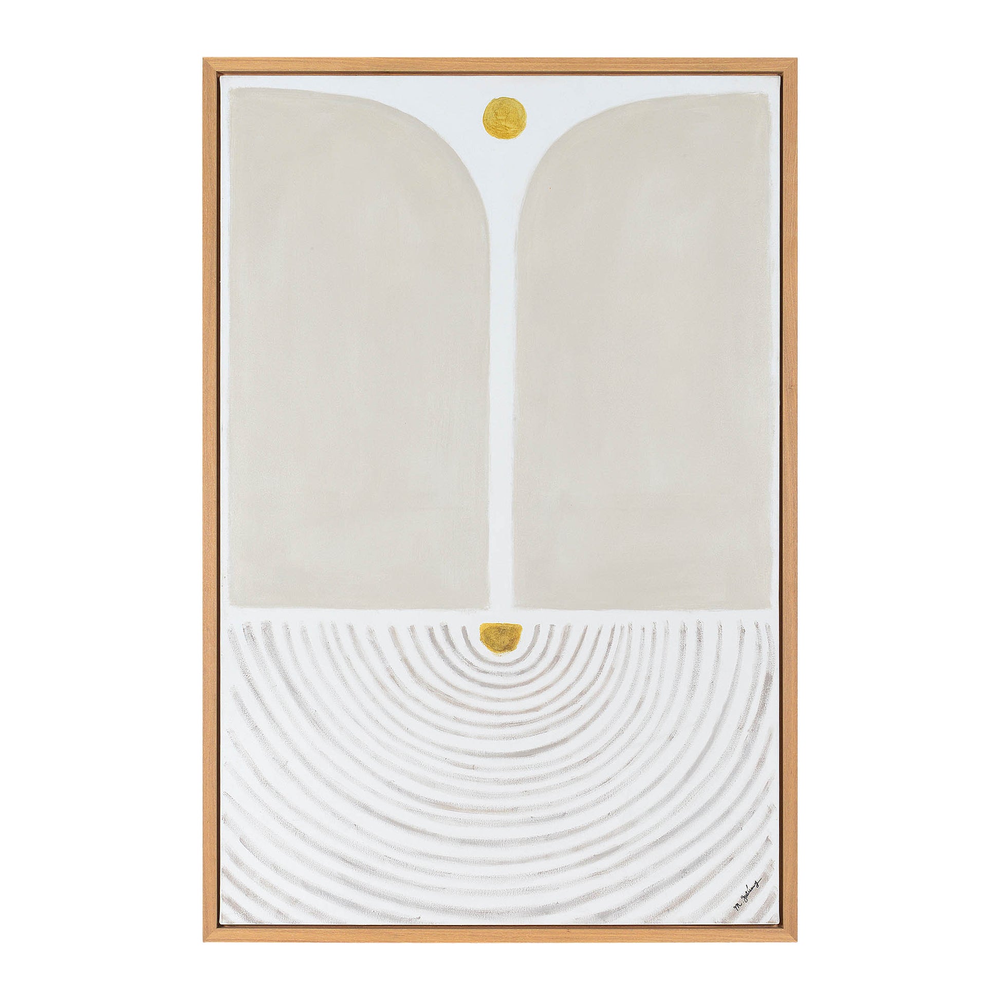 Martia 40" Wide Canvas Art, Off-white-Canvas Art-DECOROLALA