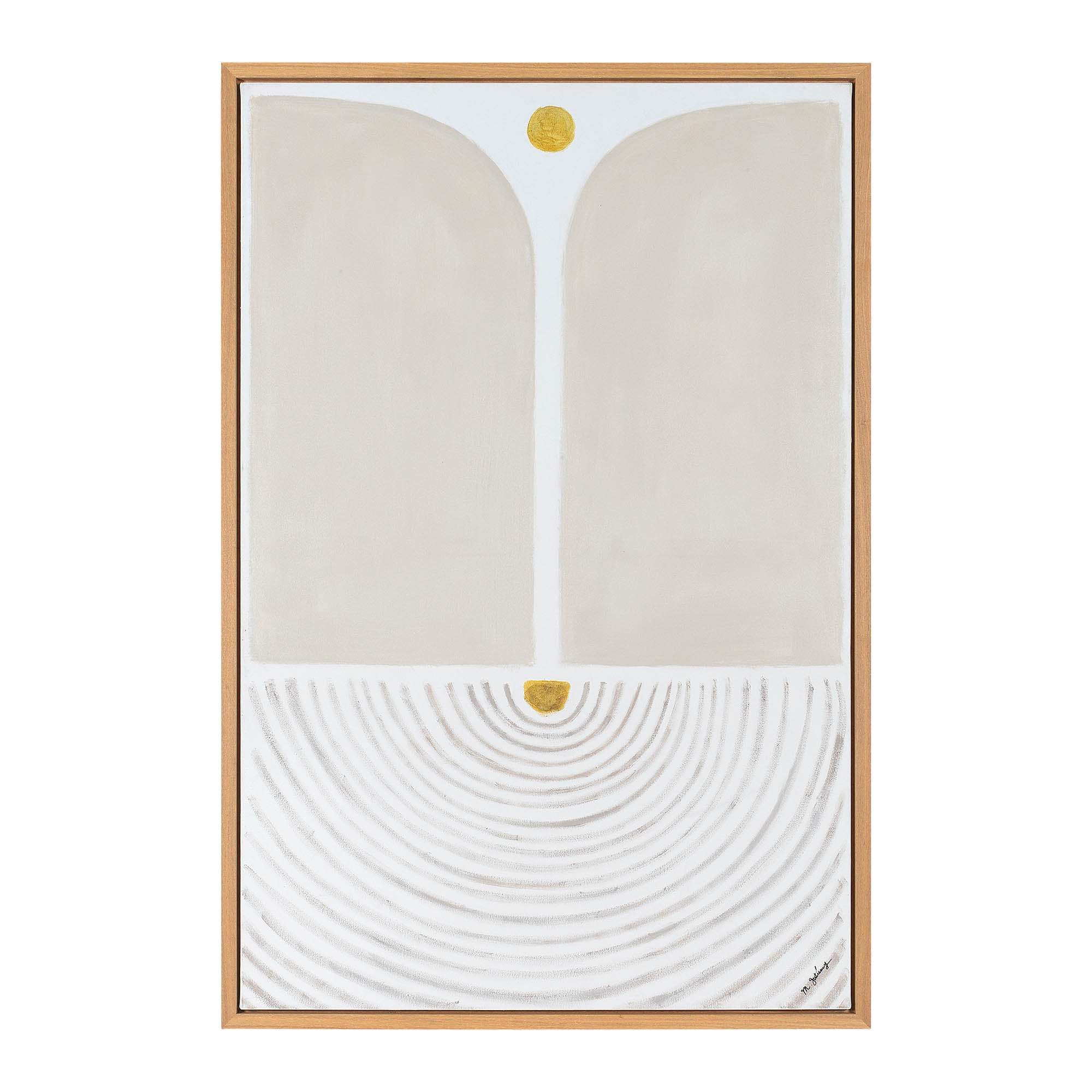 Martia 40" Wide Canvas Art, Off-white-Canvas Art-DECOROLALA