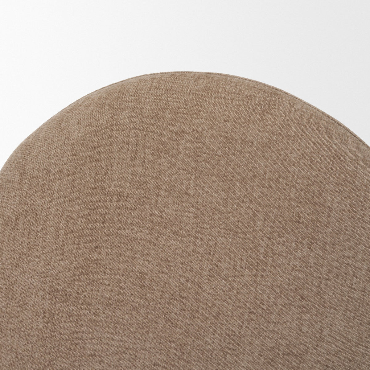 Martie Rounded Back Dining Side Chair | Oatmeal Fabric w/ Wood-Dining Chairs-DECOROLALA