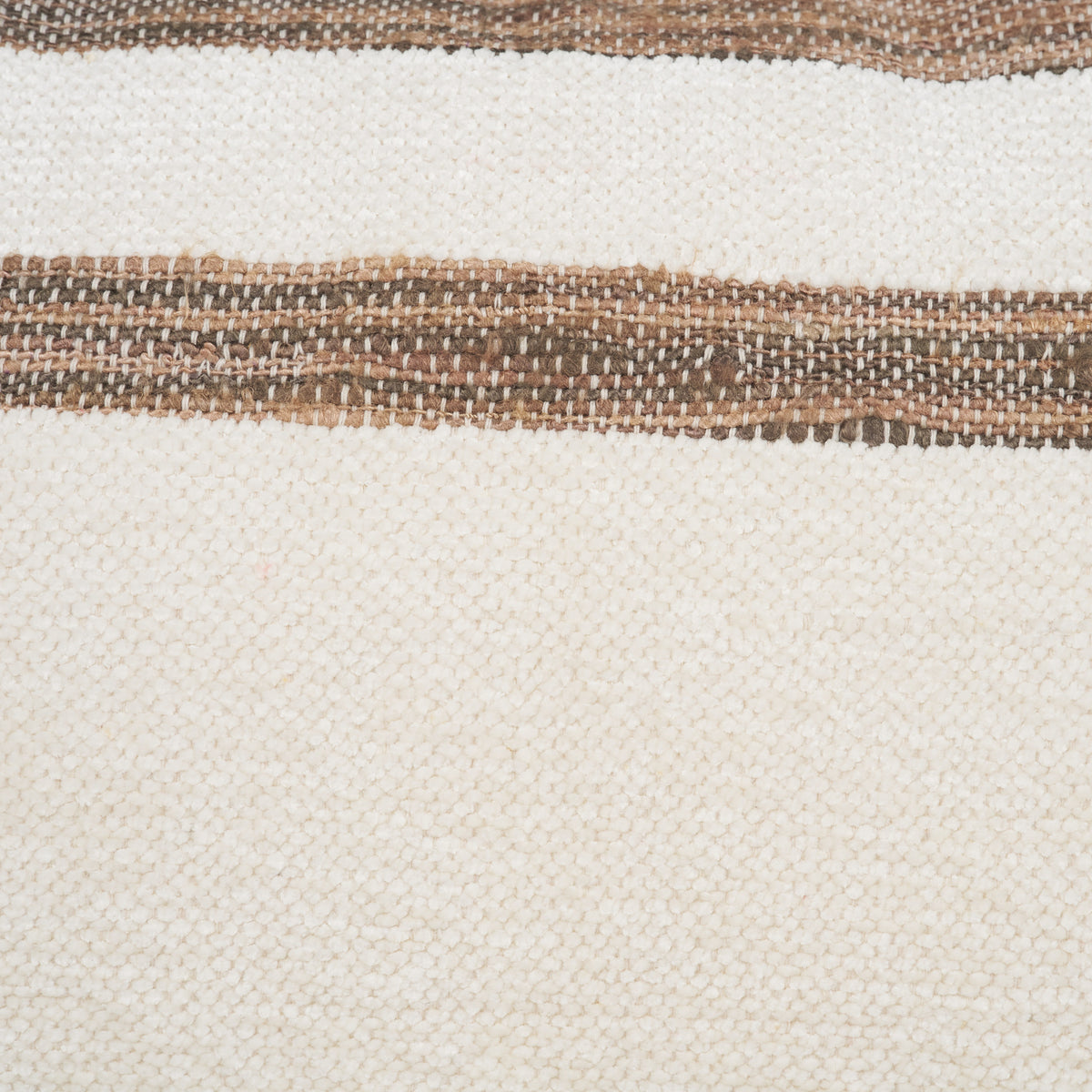 Maryn 13x21 Lumbar Cream w/ Brown Stripes Decorative Pillow Cover-Decorative Pillows-DECOROLALA