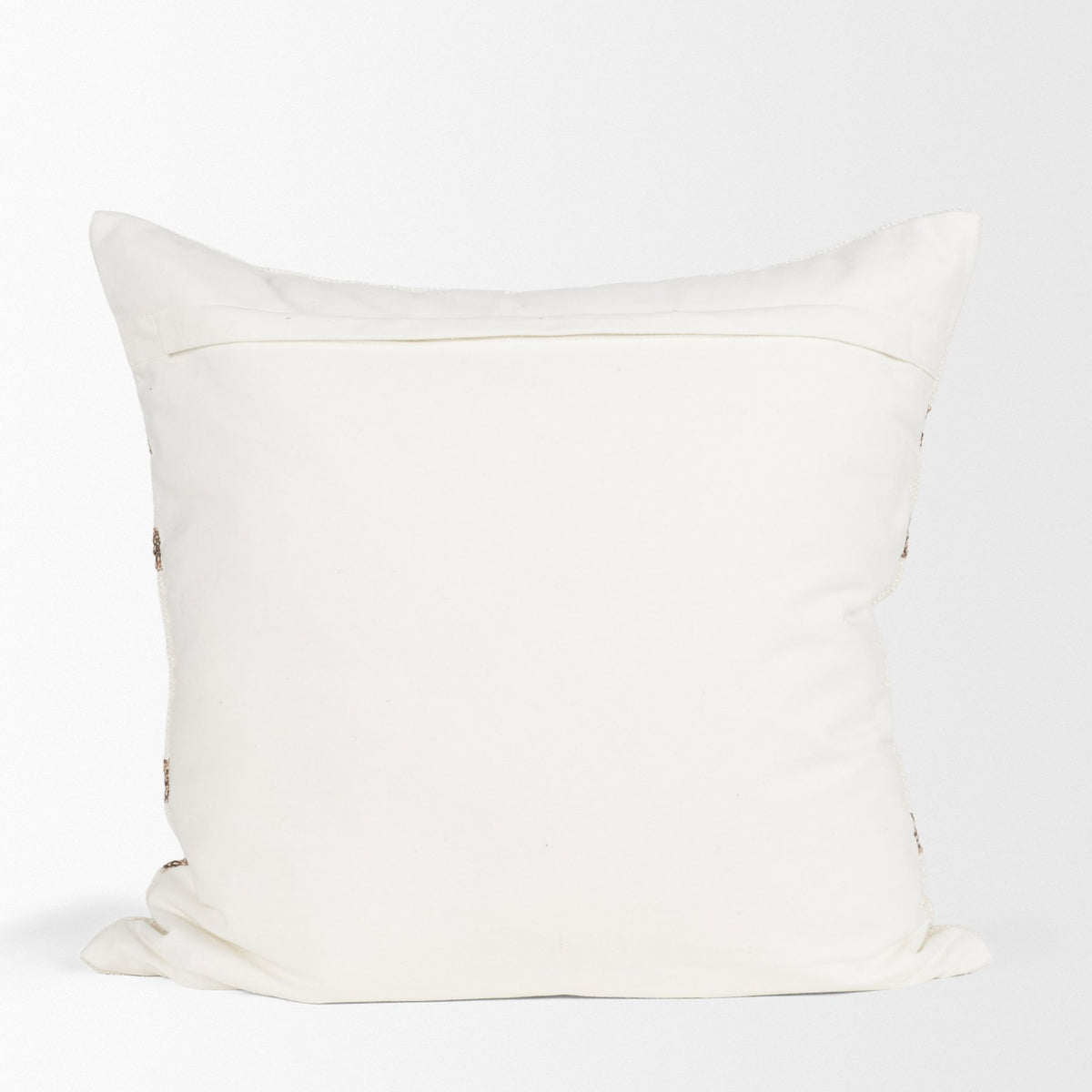 Maryn 22x22 Square Cream w/ Brown Stripes Decorative Pillow Cover-Decorative Pillows-DECOROLALA