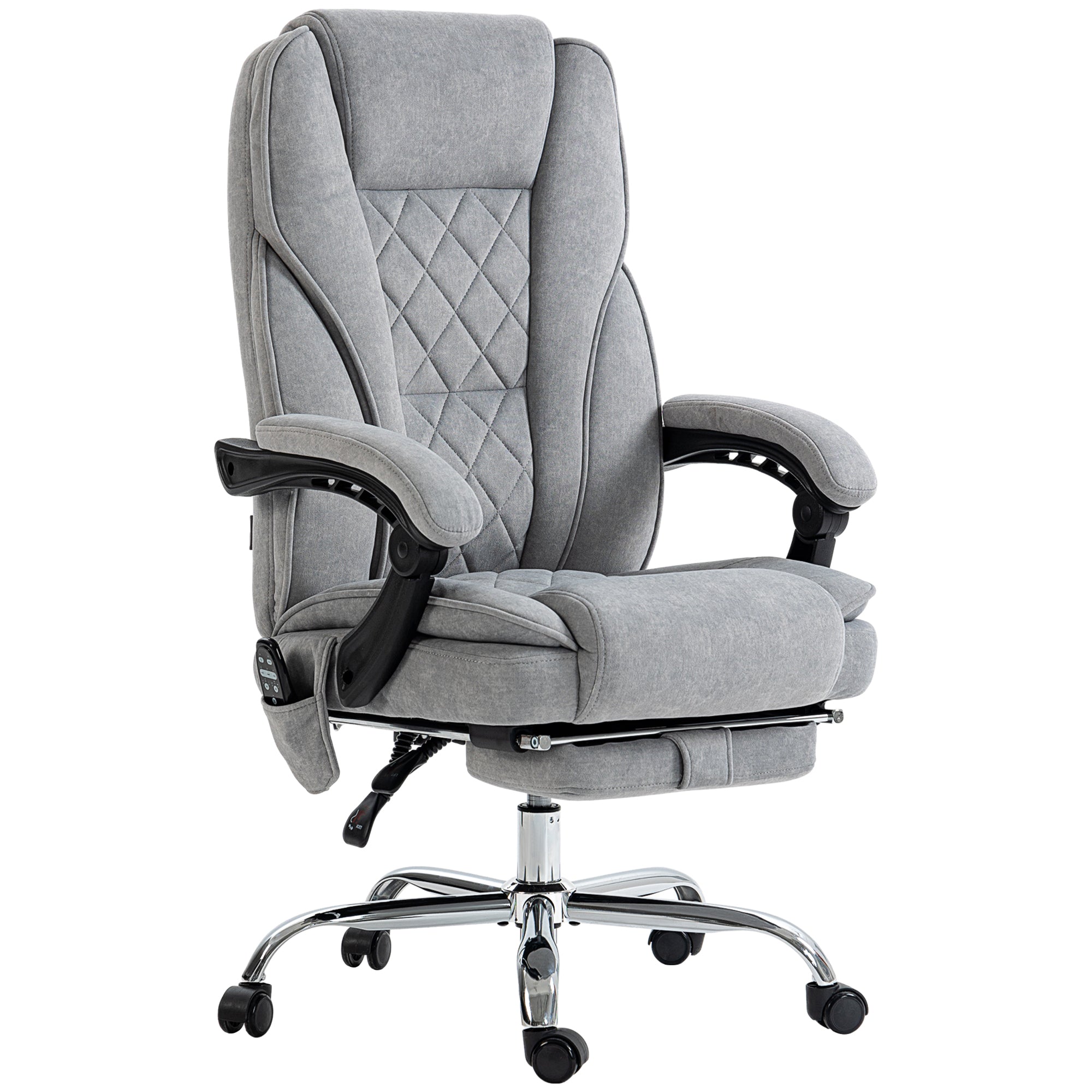 Massage Office Chair - Grey Reclining-DECOROLALA
