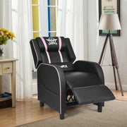 Massage Racing Gaming Single Recliner Chair-Pink-Gaming Chairs-DECOROLALA