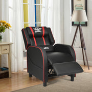 Massage Racing Gaming Single Recliner Chair-Red-Gaming Chairs-DECOROLALA