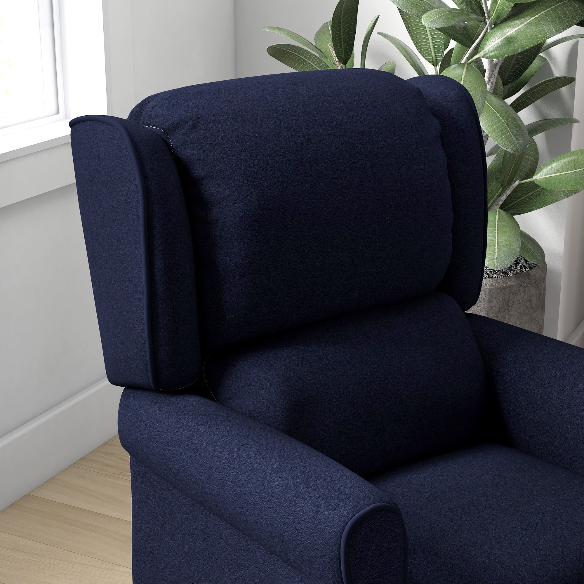 Massage Recliner Chair - Blue Vibration-DECOROLALA