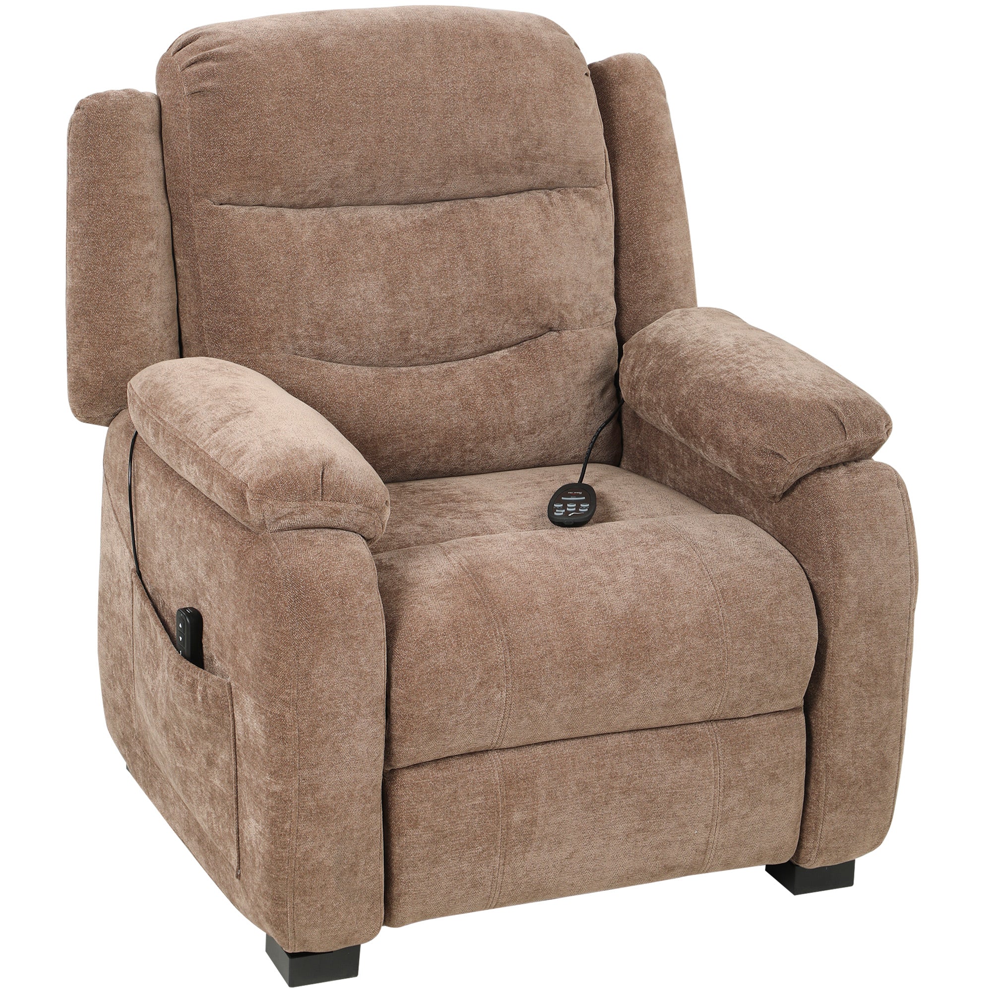 Massage Recliner Chair - Brown 8-Point-DECOROLALA