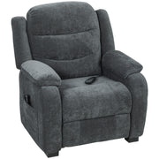 Massage Recliner Chair - Dark Grey Power Recline-DECOROLALA