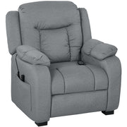 Massage Recliner Chair Grey - 8-Point Massage-DECOROLALA