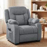 Massage Recliner Chair Grey - 8-Point Massage-DECOROLALA