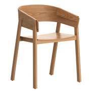 Mateo Dining Chair - Natural Solid Oak Mid-Century Modern-DECOROLALA