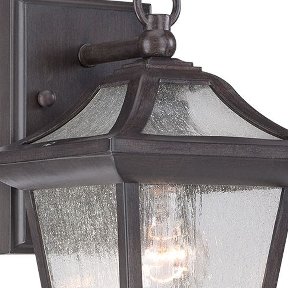 Matte Black Birdhouse Shape Outdoor Wall Light-Outdoor Lighting-DECOROLALA