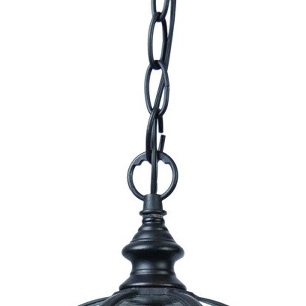 Matte Black Cage Hanging Light-Outdoor Lighting-DECOROLALA