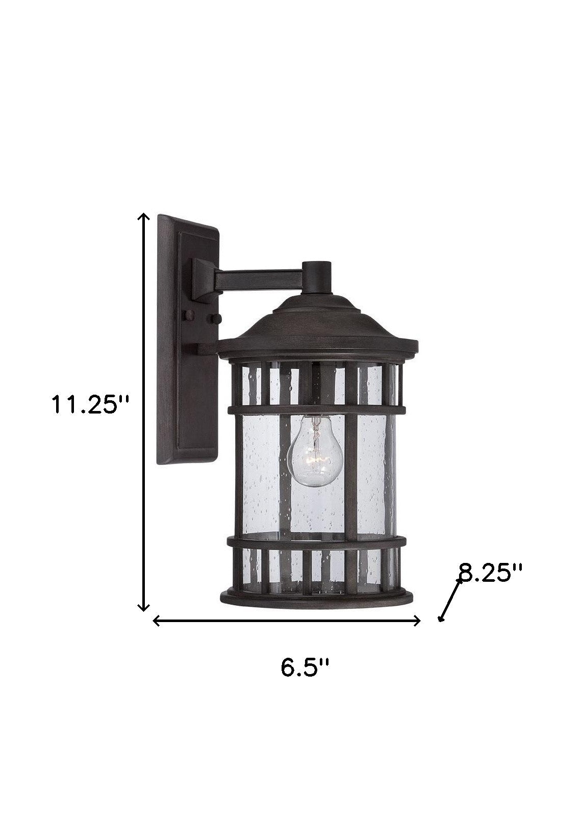 Matte Black Canister Wall Light-Outdoor Lighting-DECOROLALA