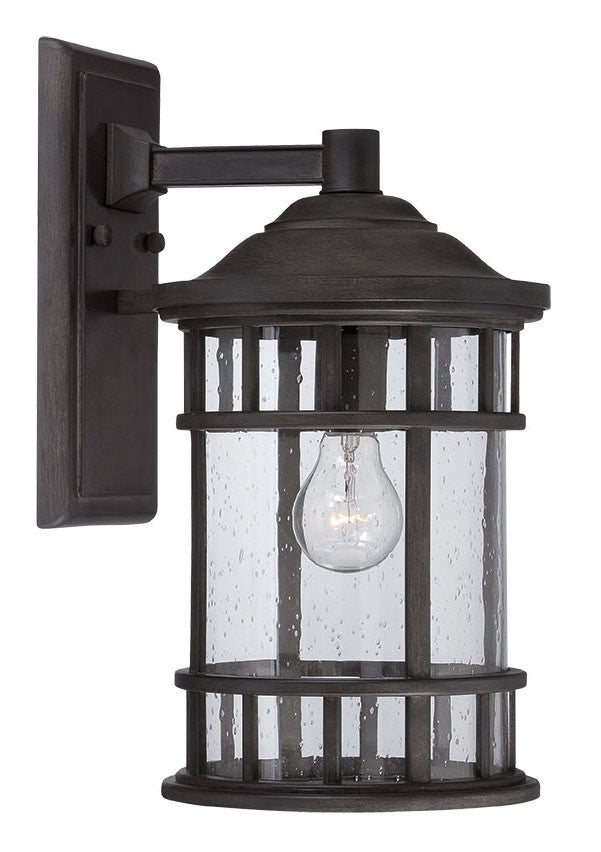 Matte Black Canister Wall Light-Outdoor Lighting-DECOROLALA