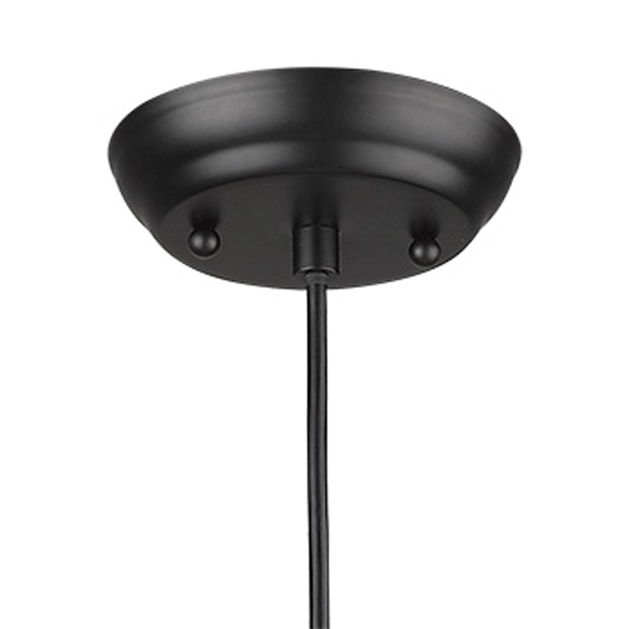 Matte Black Cork Shade Modern One Light Hanging Pendent Lamp-Chandeliers-DECOROLALA