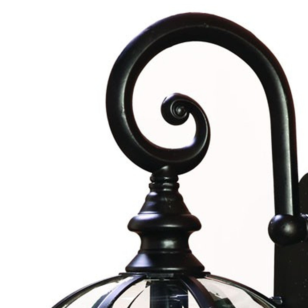 Matte Black Eastern Lantern Wall Light-Outdoor Lighting-DECOROLALA