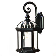 Matte Black Eastern Lantern Wall Light-Outdoor Lighting-DECOROLALA