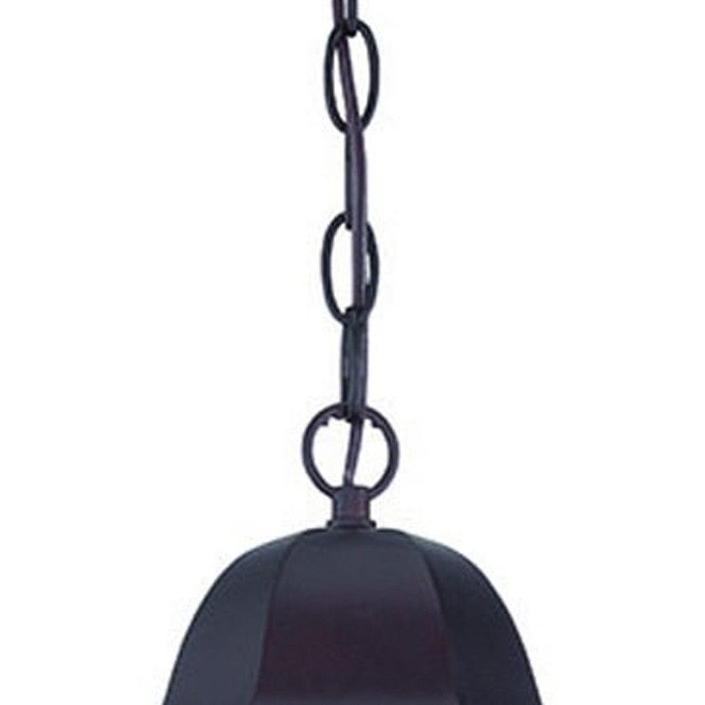 Matte Black Geometric Glass Hanging Light-Outdoor Lighting-DECOROLALA