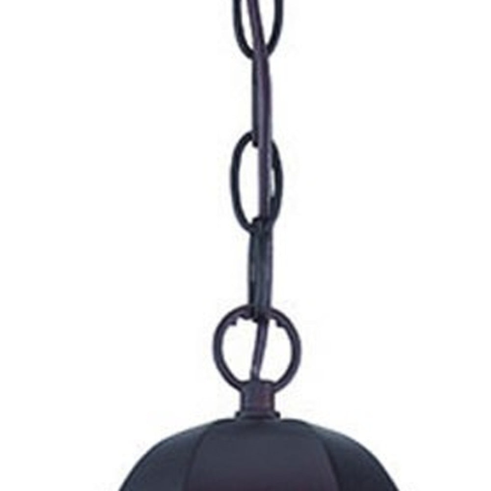 Matte Black Geometric Glass Hanging Light-Outdoor Lighting-DECOROLALA