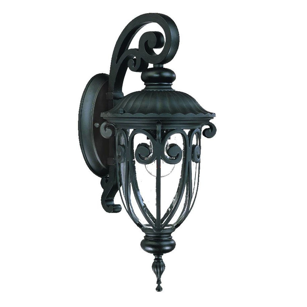 Matte Black Hanging Goblet Wall Light-Outdoor Lighting-DECOROLALA