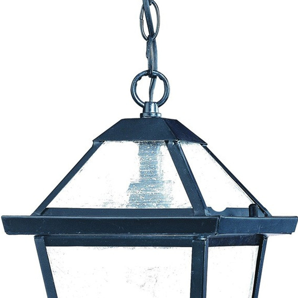 Matte Black Hanging Lantern Light-Outdoor Lighting-DECOROLALA