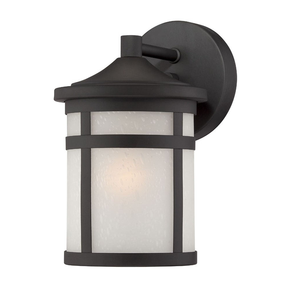 Matte Black Hanging Lantern Shape Wall Light-Outdoor Lighting-DECOROLALA