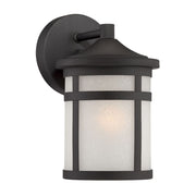 Matte Black Hanging Lantern Shape Wall Light-Outdoor Lighting-DECOROLALA