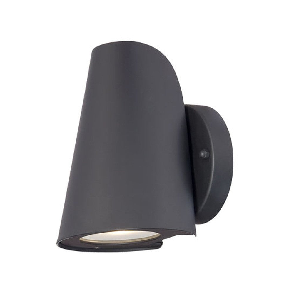 Matte Black LED Conical Wall Sconce-Outdoor Lighting-DECOROLALA