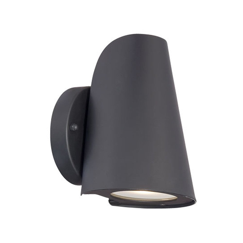 Matte Black LED Conical Wall Sconce-Outdoor Lighting-DECOROLALA