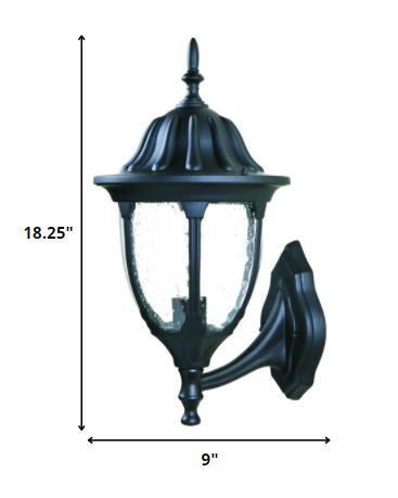Matte Black Lamp Shape Wall Light-Outdoor Lighting-DECOROLALA