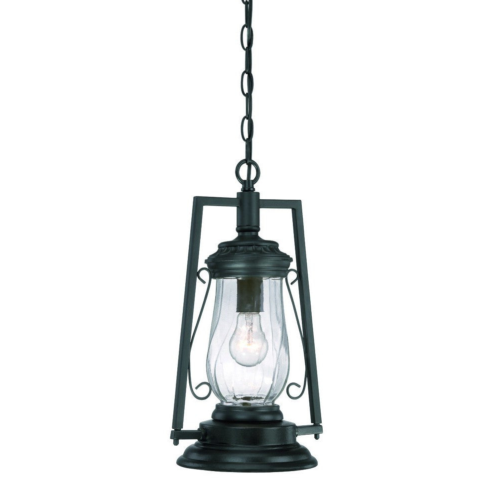 Matte Black Oil Lamp Hanging Light-Chandeliers-DECOROLALA