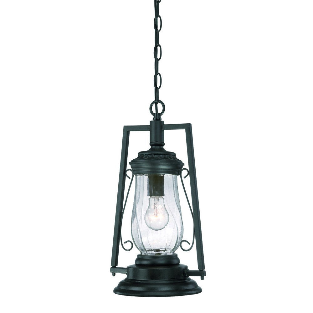 Matte Black Oil Lamp Hanging Light-Chandeliers-DECOROLALA